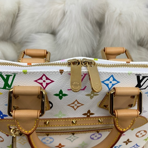 Louis Vuitton White Multicolore PM Alma - Picture 7 of 12